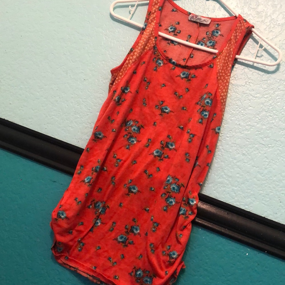Red tank top from Julie’s closet boutique